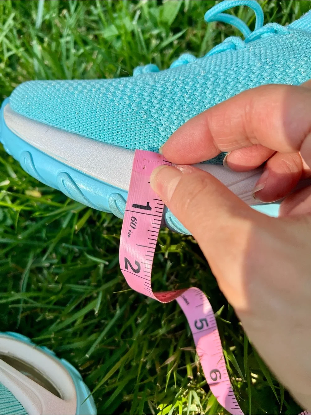 Mishansha Light Teal Aqua Running Athletic Sneakers Tennis Shoe Women 11 nurse